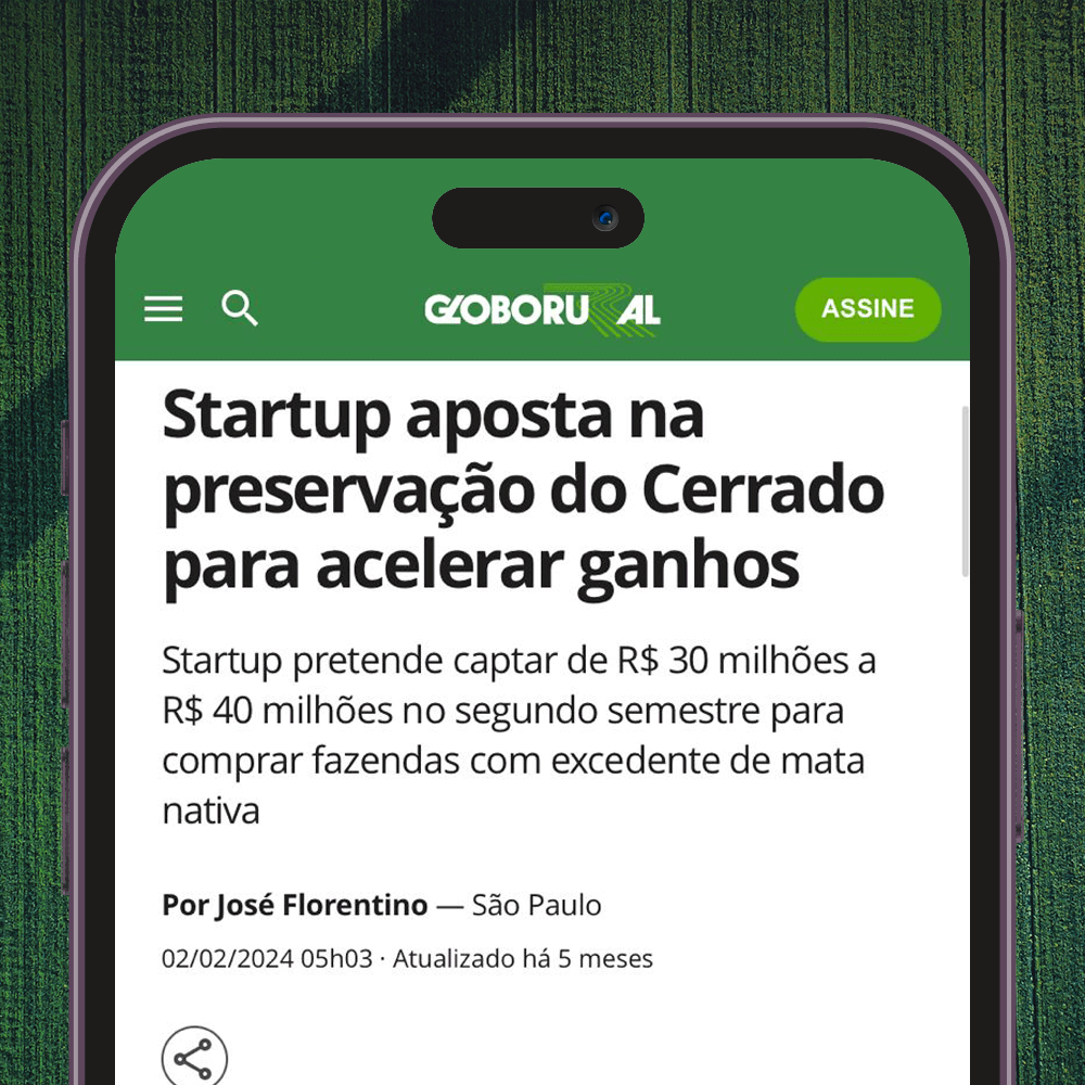 Startup aposta na preservação do Cerrado para acelerar ganhos